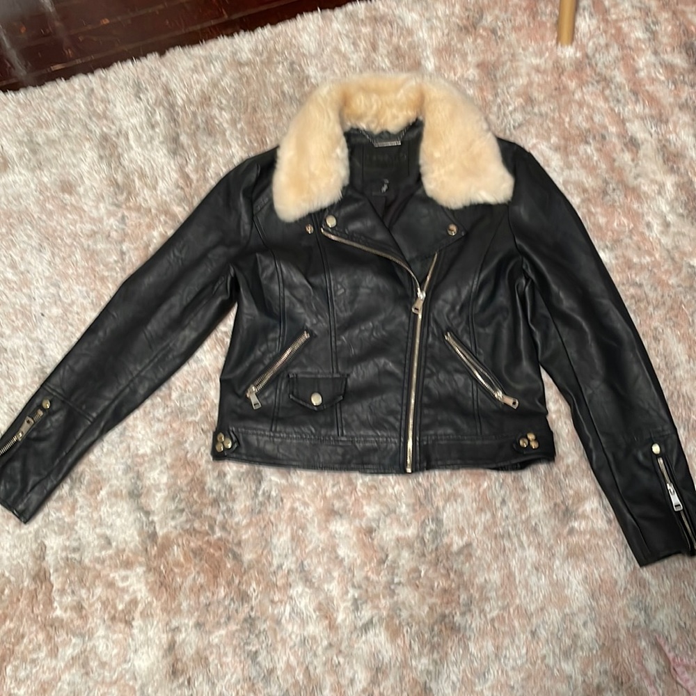 Black  faux jacket - Picture 3 of 12